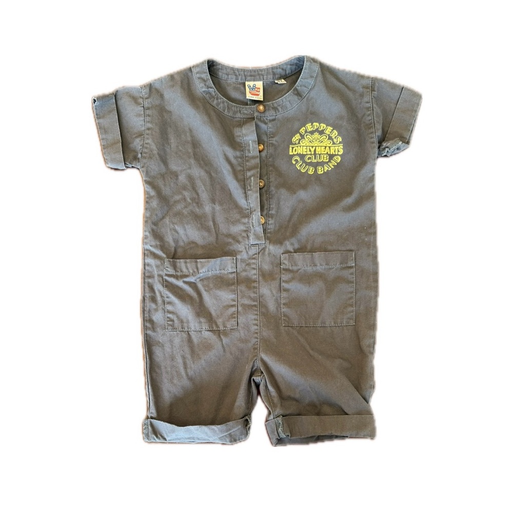 Junk Food Clothing Gray Jumpsuit Comfortable and Stylish